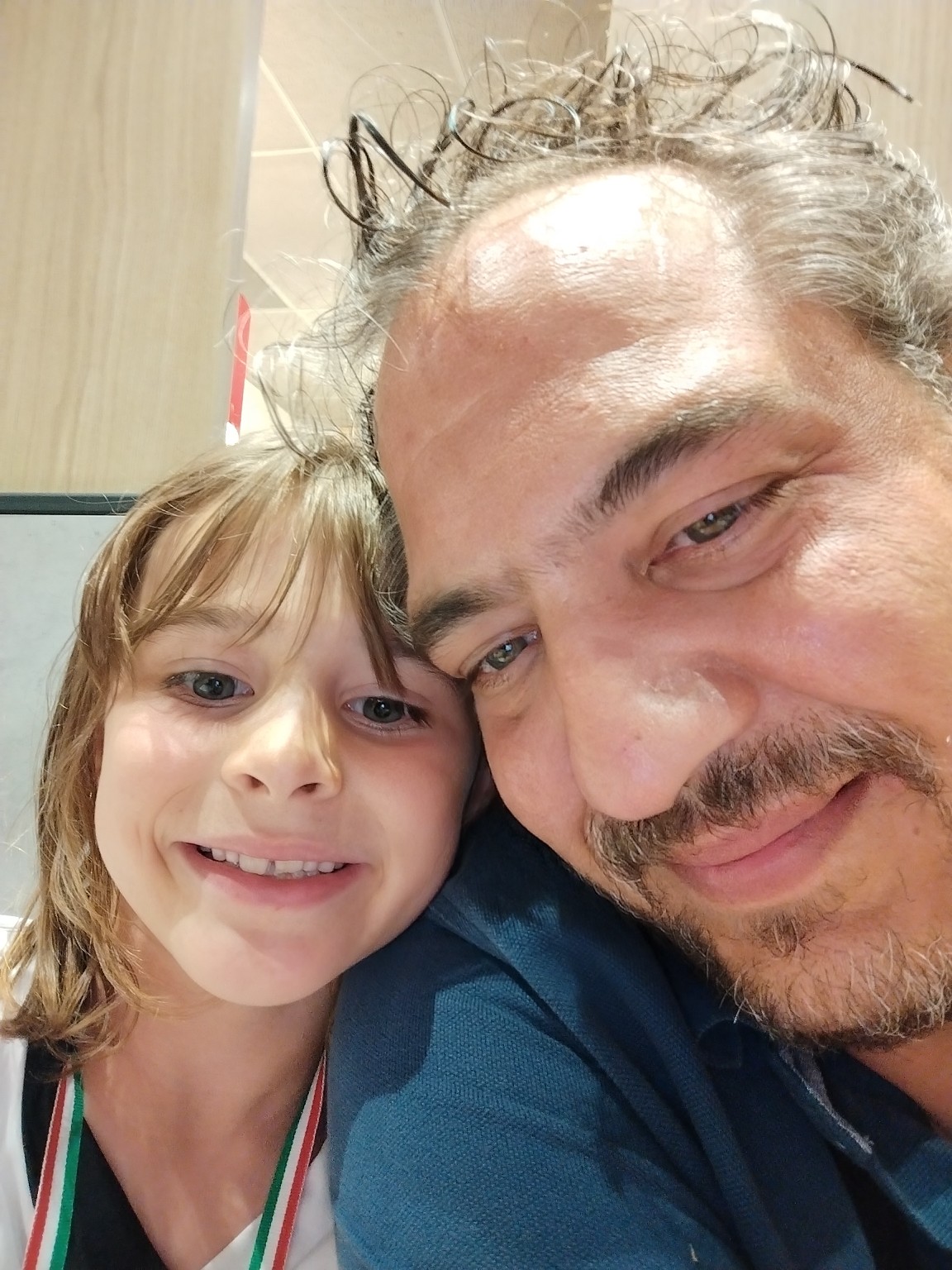 Gianfranco Giannotta insieme a sua figlia